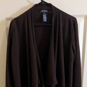 Jones New Your Signature Womens Size XL Brown Sweater Cardigan Shrug